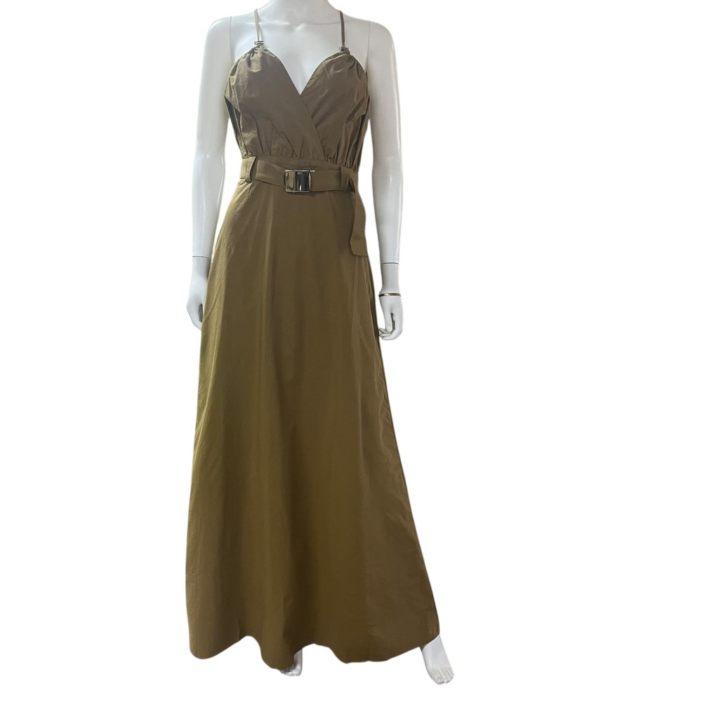 Fashion Nova Maxi Dress Womens‎ M Brown Strappy Belted Sleeveless NWT - Picture 3 of 12